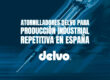 Atornilladores Delvo para producción industrial repetitiva en España